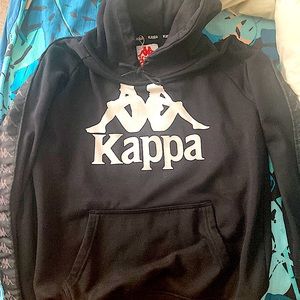 Black Kappa hoodie, size medium. NWOT